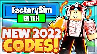 (2022) ALL *NEW* SECRET OP CODES In Roblox Factory Simulator!