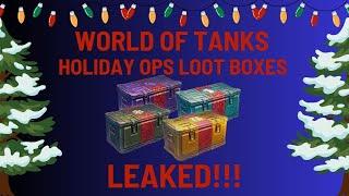 World of Tanks Holiday Ops Loot Boxes Leaked!!!