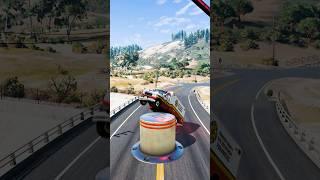 Massive bollard and giant hammer _ beamng drive #beamngdrive #coco #gametrick