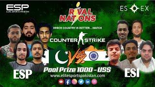 Pakistan Vs. India CS:GO Championship 2023 | Prize Pool US$ 1000 | Live | EsEx Inc. | Rival Nations