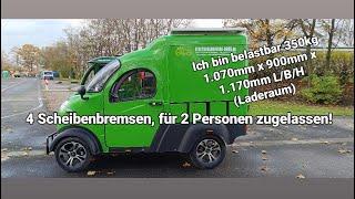 Transporter Kabinenroller Van ausgereifte Technik Elektro Frosch Max Elektro-Mobilität