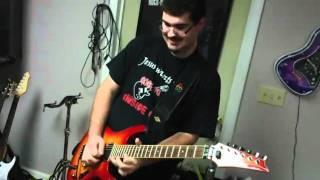 Lifeside Band guitarist Ryan Brown shredding the guitar with Glenn Pulliam in the studio