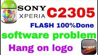 Sony xperia C2305 FLASH 100%Done software problem Hang on logo