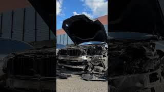 BMW 530d после ДТП приехала на кузовной ремонт