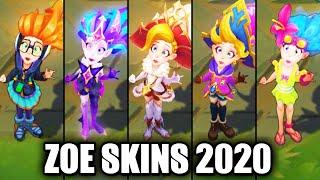 All Zoe Skins Spotlight 2020 (League of Legends)