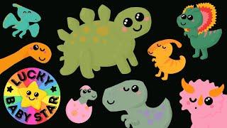 Dinosaurs for Toddlers & Babies Sensory! Jurassic Fun with Baby Dinos, Diplodocus, Steg & T Rex 