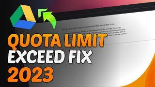 How to fix Google Drive quota limit exceed issue or error creating a shortcut
