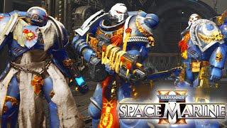 ULTRAMARINES SQUAD: 3 Space Marines vs Hive Tyrant BOSS Fight! - Warhammer 40k: Space Marine 2