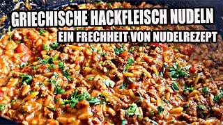 Griechische Hackfleisch Nudeln  - eine Frechheit von Dutch Oven Rezept |  The BBQ BEAR