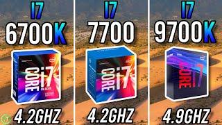 i7 6700k vs i7 7700 vs i7 9700k - Tested in 2024