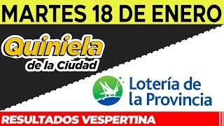 Resultados Quinielas Vespertinas de la Ciudad y Buenos Aires, Martes 18 de Enero