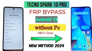 Tecno Spark 10 Pro K17 FRP Bypass without PC Android 13! Easy Method