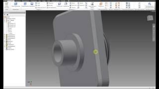 Autodesk Inventor  - Пневмоаппарат клапанный - Деталь №2 - Седло клапана