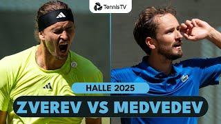 Alexander Zverev vs Daniil Medvedev Highlights | Halle 2025