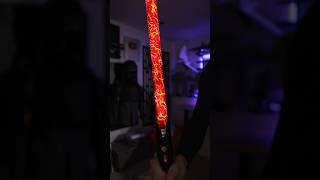 The lava blade from @neo.sabers #unboxing #lightsaber #starwars #cosplayer