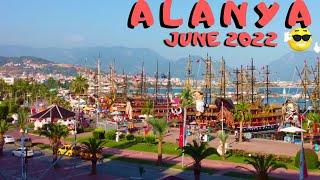 alanya turkey walking tour june 2022 ! alanya city ! antalya turkey holiday ! turkey travel 4k