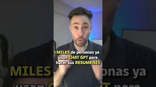 Usas la IA para resumir?‍#IA #AI #Resumen #ChatGPT #Estudiar #Leer