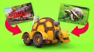 Invatand vehiculele,buldozer, avion,camion de pompieri - Desen animat educational penntru copii