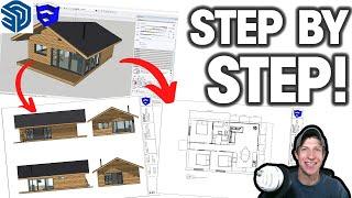 Creating PLANS IN LAYOUT from a SketchUp Model - COMPLETE PROCESS!