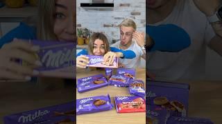 Couple played on a lot of milka desserts 