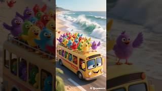 Dancing Chicks Ride a Talking Beach Bus! ️ #shorts