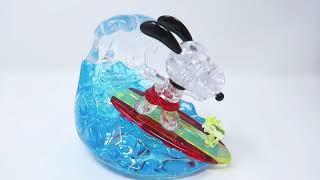 Super Fast! Snoopy Surfer - Original 3D Crystal Puzzle from BePuzzled