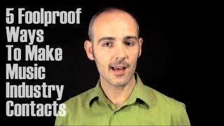 5 Foolproof Ways To Make Music Industry Contacts-The Creative Advisor with Gregory Douglass