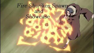 Fire Shuriken Spawn and Showcase-Shindo Life