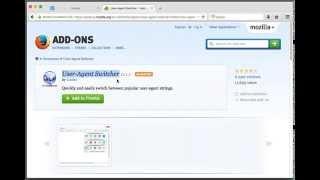 UserAgent Switcher, How to Use It