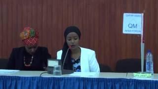 Afar Forum 2014 - Miss Sarah Utto - Afar Youth Association