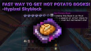 FAST METHOD TO GET HOT POTATO BOOKS!! (Guide) - Hypixel Skyblock