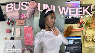 study vlog  handling busy uni days, pro productive uni study tips, college classes 2025