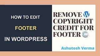 How To Edit Or Remove Footer Copyright Credits On Any WordPress Theme | ColorMag Wordpress Theme