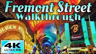 Las Vegas Fremont Street Experience Walkthrough (4k)