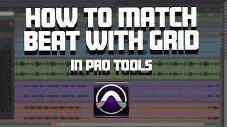 How to Grid in Pro Tools to match youtube beat with Tempo/BPM