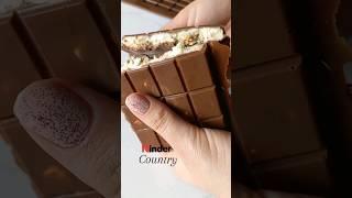 How to make Kinder Country Chocolate  #kinder #chocolate #shorts #food #easy