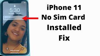 iPhone 11 no sim card installed Fix.#shorts