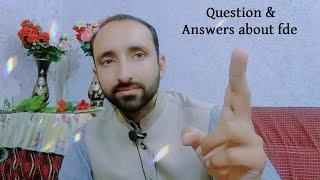 Questions and Answers about FDE | Answers by Jawad Tahir GreenPakistani