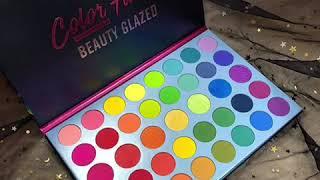 Beauty Glazed High Pigmented Makeup Palette Easy to Blend Color Fusion 39 Shades Metallic and Shimme