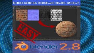 Importing Textures and Creating Materials Fast and Simple Technique Blender 2 8 Tutorial New 2019