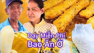 Xe bán CHUỐI CHIÊN BÀ RỊA BAO ĂN Ở DẠY MIỄN PHÍ cách làm chuối chiên giòn lâu xốp không thấm dầu