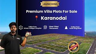 Best Investment Villa Plots For Sale near Red Hills Chennai | 10 mins form Karanodai | 98840 27409