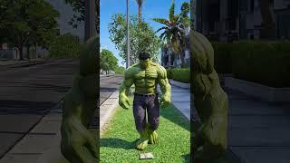 GTA V HULK SAVING SPIDER MAN #shorts | RANGBAAZ GAMER