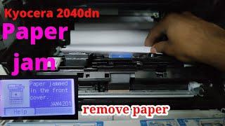 kyocera m2040dn paper jamhow to remove paper jam in kyocera 2040dn