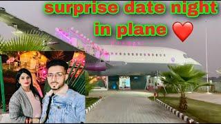 Surprise date night in plane runway ft. gavy saini & simran kaur