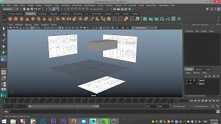 Maya 2016 tutorial : How to load, position and use reference images for modeling