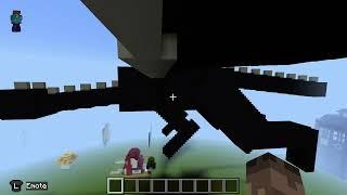 I build a Giant Enderdragon Statue in Minecraft! 