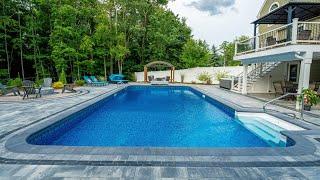 Outdoor Living Space Pool Hardscape