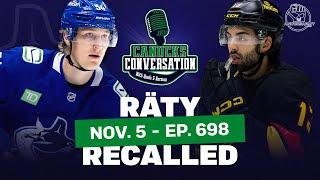 Aatu Räty back with the big club ft. Dave Hall | Canucks Conversation Live