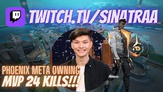 Stealing Eggsterr's MVP!!! sinatraa Phoenix VOD! ft. Eggsterr Yoru and P0PPIN Sova